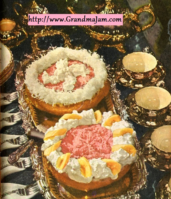 angel food cakes retro food photography 1950s